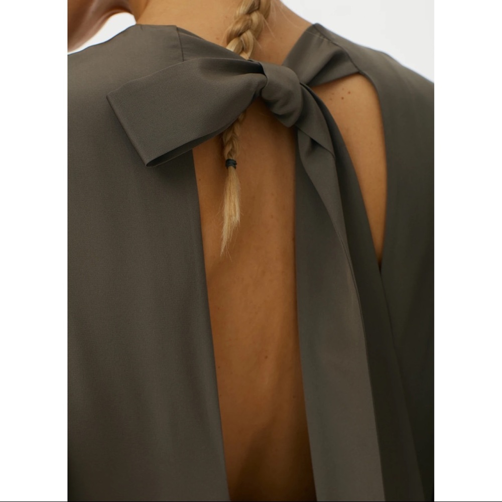 Tibi Eco Silk Parachute Dress With Removable Belt - Picture 6 of 7